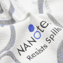 Water & Oil Repellent Nanotex Resists Spills Treatment Rayon Polyester Jacquard Knitted Mattress Fabric